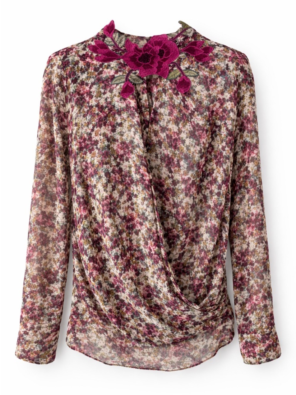 Beautiful Chelsea & Violet blouse featuring a romantic floral print size S - Picture 2 of 5